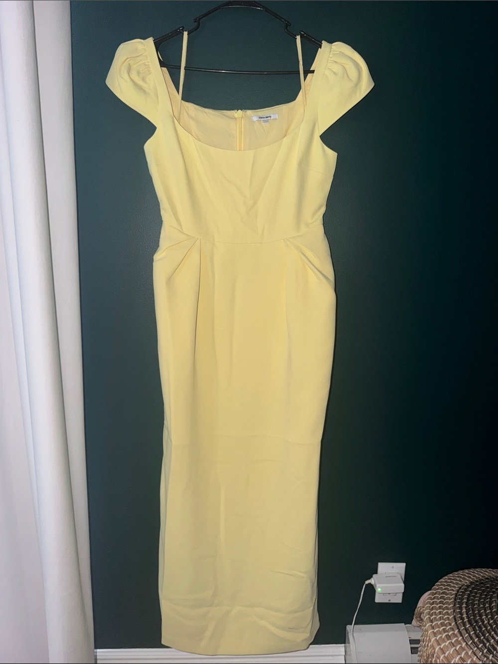 Maison Amory  NWOT Sunshine Yellow Maxi Dress with Sweetheart Neckline